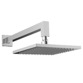 Abey Gareth Ashton Square Brass Horizontal Shower Arm and Rose - Chrome